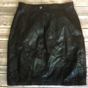 Glenwood vintage leather skirt